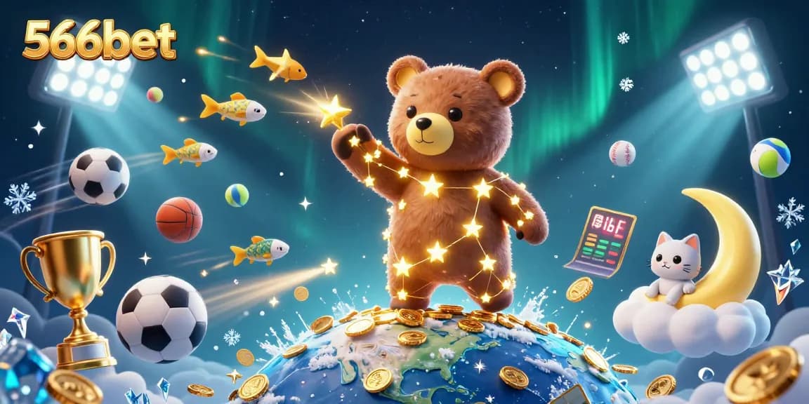 Experience the thrill of winning big with 566bet, capturing golden coins in a vibrant casino world.