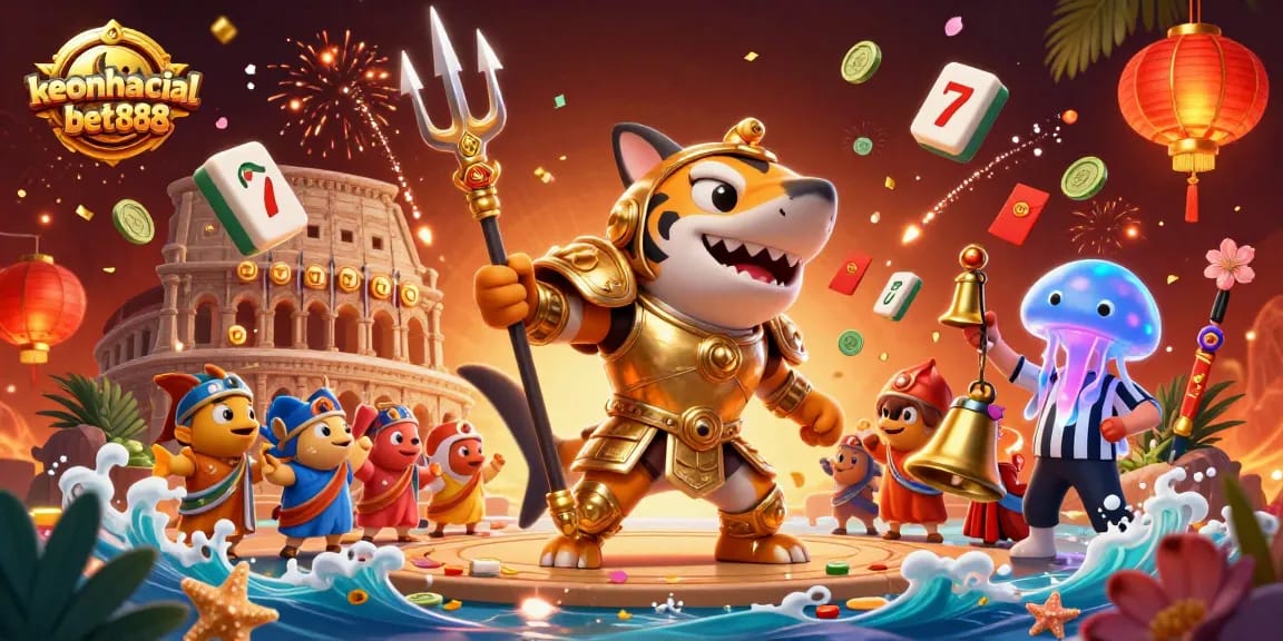 Experience thrilling gameplay with keonhacaibet888, featuring an exciting underwater casino scene.