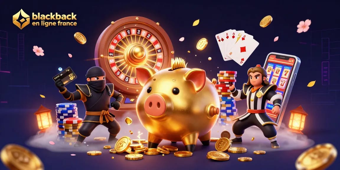Découvrez le blackjack en ligne France avec des personnages animés et des éléments de casino captivants.
