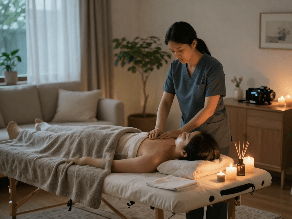 Experience 관악구출장마사지 in a tranquil home setting with a professional therapist.