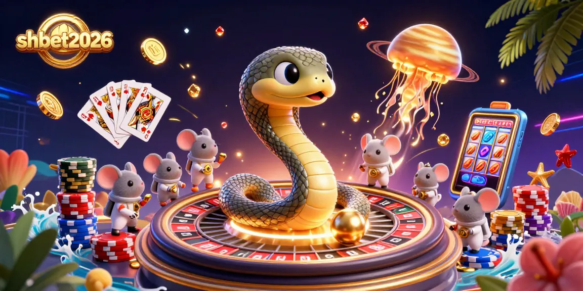 Experience the excitement at SHBET2026 with a cosmic roulette wheel scene featuring engaging characters and dynamic gaming elements.