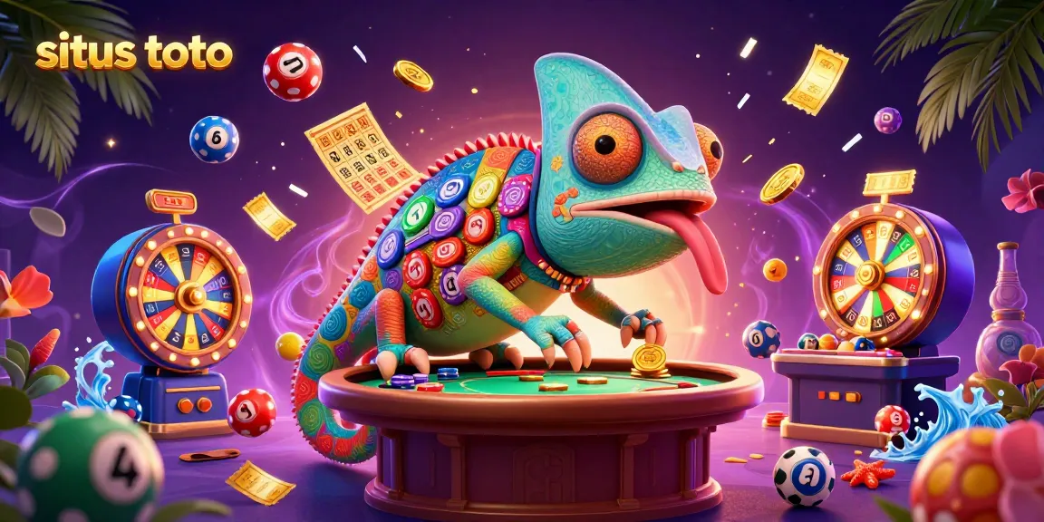 Experience situs toto excitement with vibrant casino illustrations showcasing dynamic game elements.