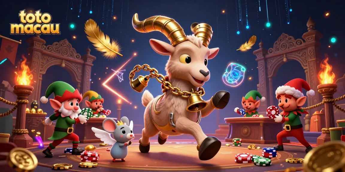Menangkan permainan di toto macau dengan ilustrasi kasino yang megah dan karakter menarik.