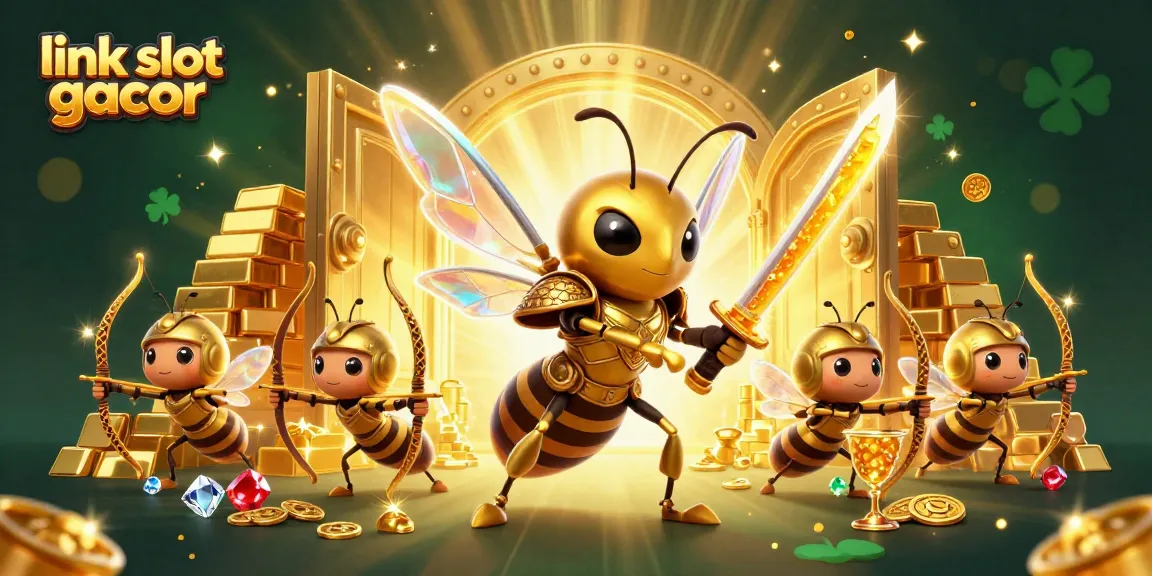 Spin the reels and explore the treasures of the link slot gacor with a vibrant 3D casino scene.