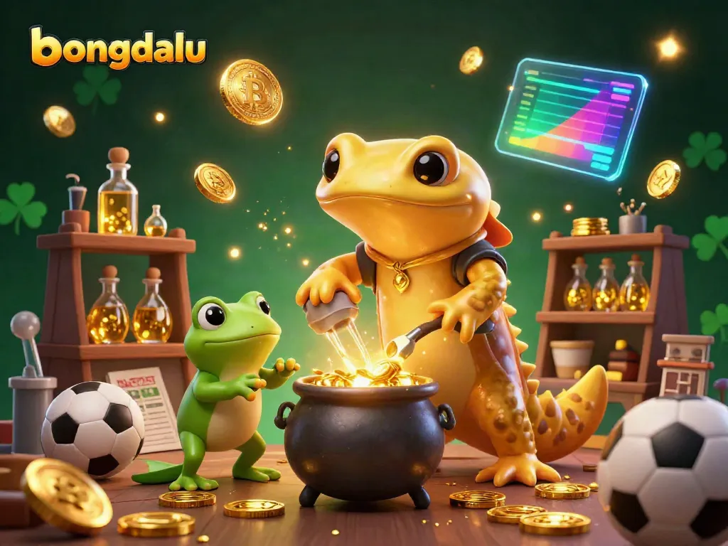 Bongdalu showcases a magical alchemist turning metals into gold while embodying thrilling sports betting elements.