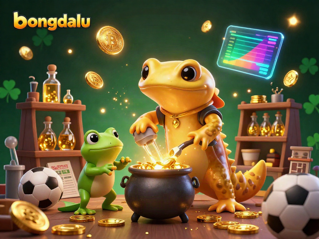 Bongdalu showcases a magical alchemist turning metals into gold while embodying thrilling sports betting elements.