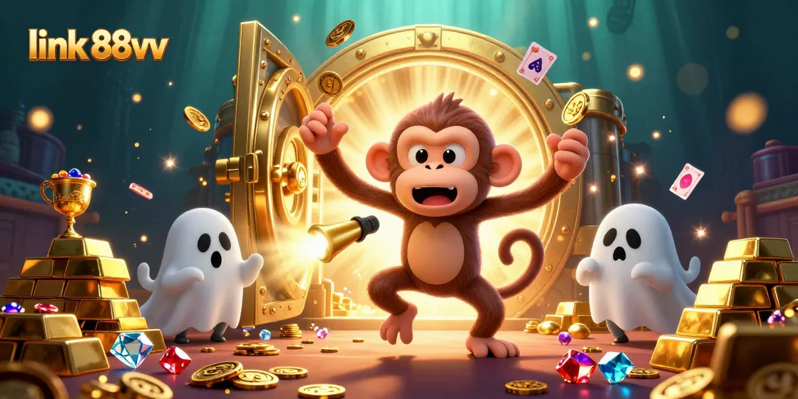 Engage in thrilling gameplay with link 88vv as a ghost-hunting puppy tracks a mischievous casino monkey.