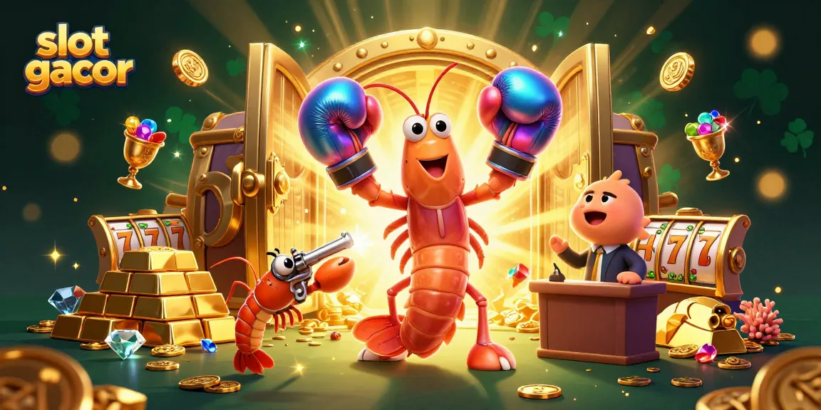 Slot gacor beraksi dengan karakter seru dan simbol permainan judi yang menawan.