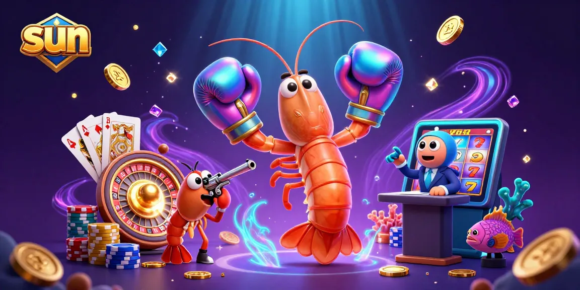 Catch the thrill of winning in online casinos with the sun-themed 3D illustration showcasing vibrant characters and dynamic gameplay.