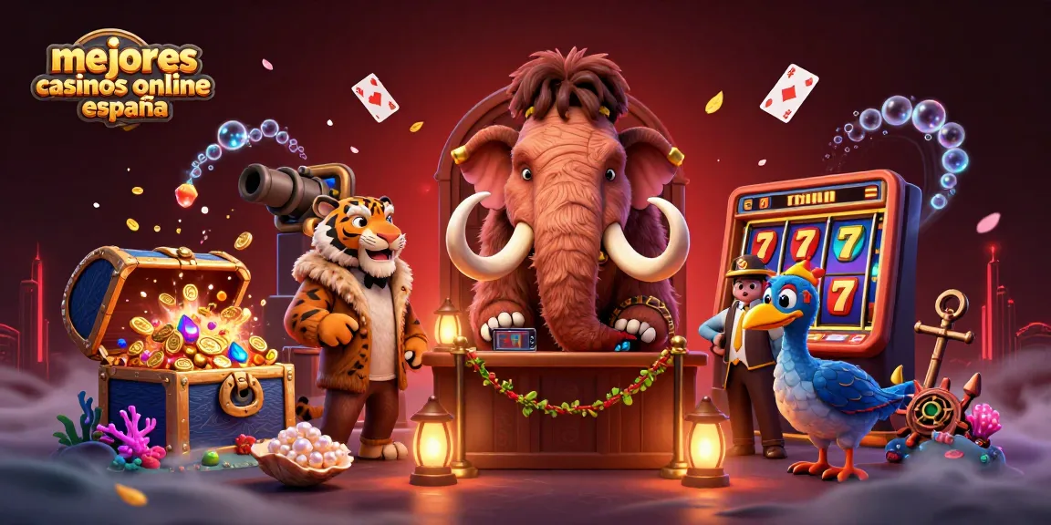 Visualiza los mejores casinos online España con un bouncer mamut, un VIP tigre y un portero dodo