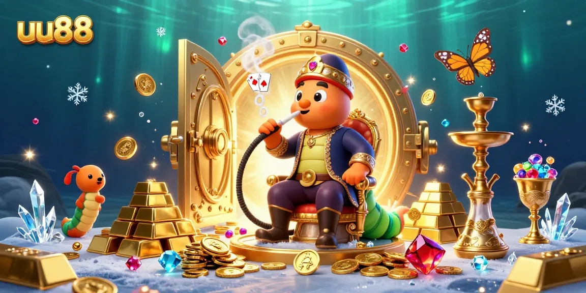 Spin to win big with uu88’s captivating 3D cartoon scene of gaming treasures!
