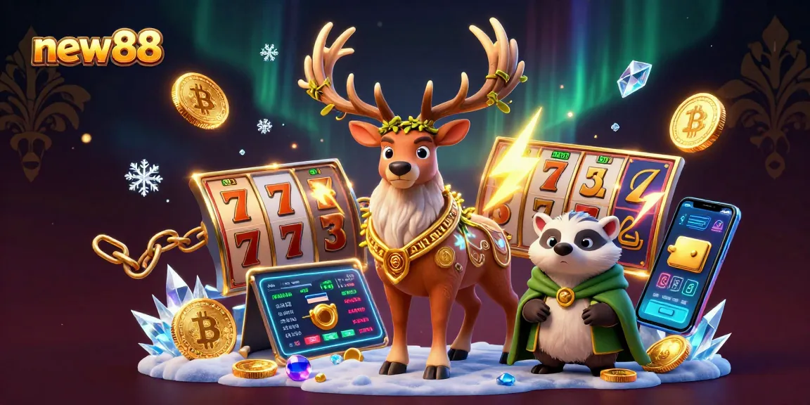 Engage in the excitement of new88 with vibrant casino elements and immersive characters.