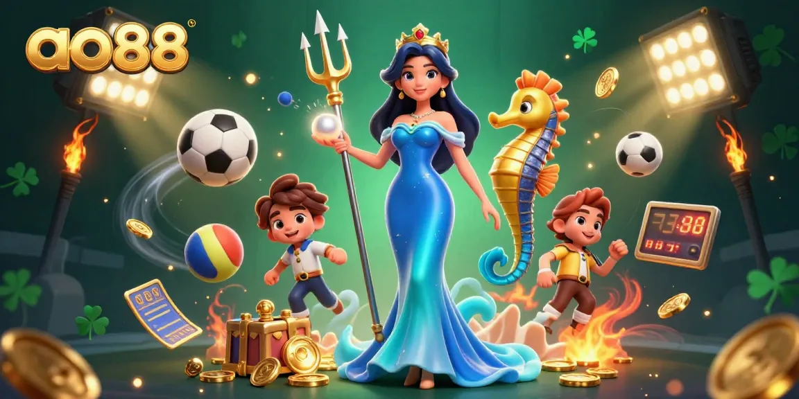 Bet big with ao88 in an exciting underwater casino adventure featuring sports betting elements.