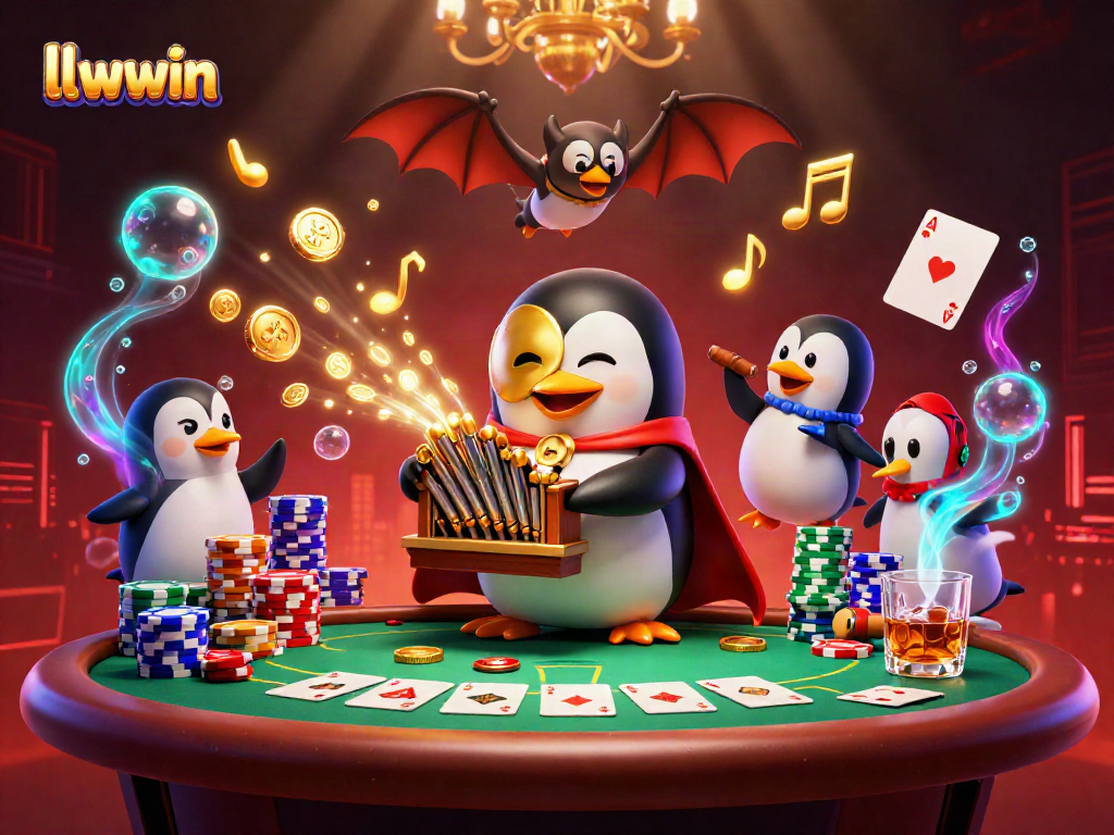 Experience the thrill of llwwin with captivating casino action featuring animated characters and vibrant gaming elements.