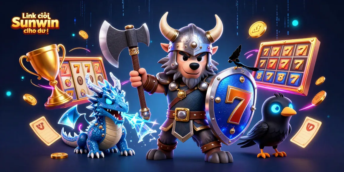 Experience thrilling gameplay at Link vào Sunwin chính thức with exciting slot reels and vibrant casino elements.