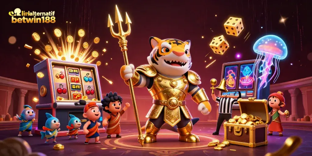 Mengakses link alternatif betwin188 dengan visual yang memukau dari ikan hiu kartun dan jackpot yang meledak