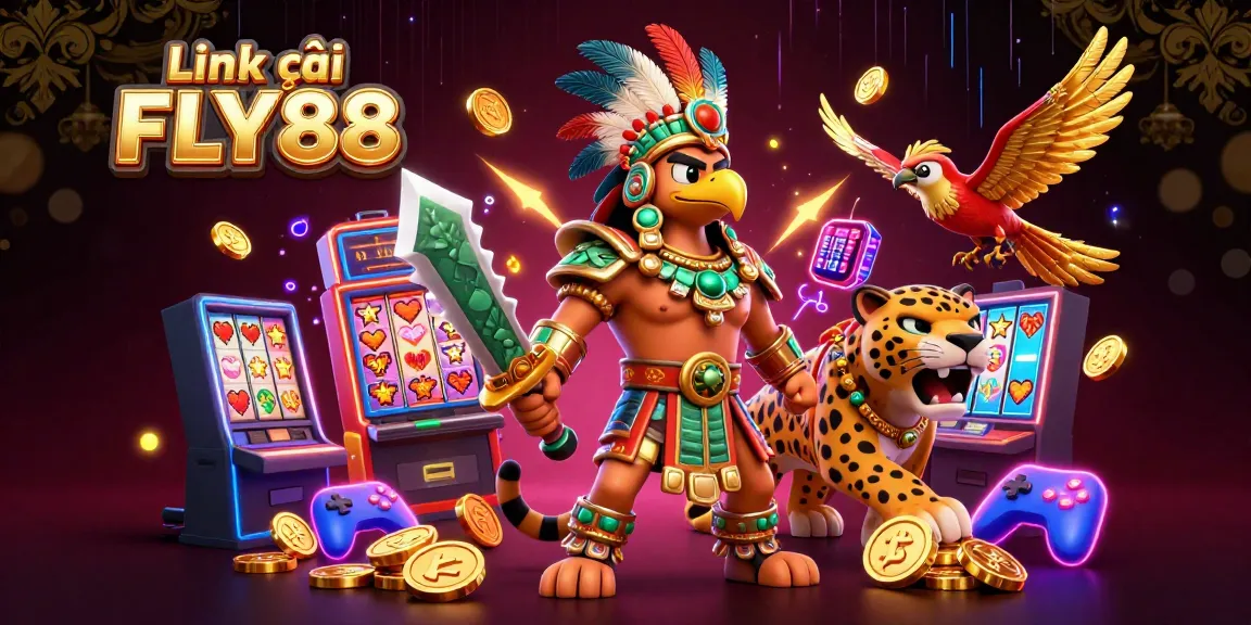 Engage with excitement through the Link vào FLY88 experience, showcasing gambling action and vibrant casino visuals.
