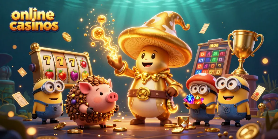 Experience the thrill of online casinos with magical characters discovering treasures!