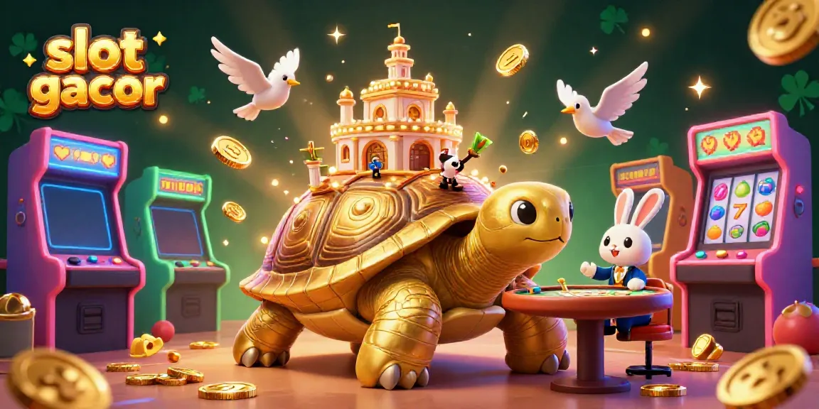 Experience the thrill of slot gacor with vibrant casino action featuring gold-infused fantasy elements.