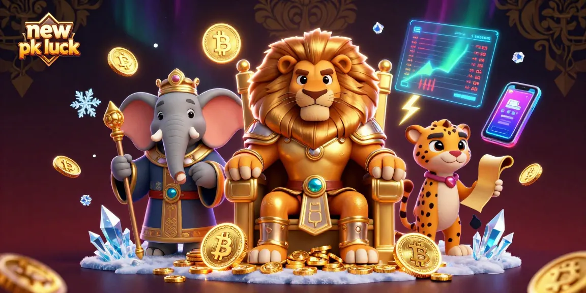 Experience thrilling wins with new pk luck in a vibrant 3D casino scene featuring iconic characters.