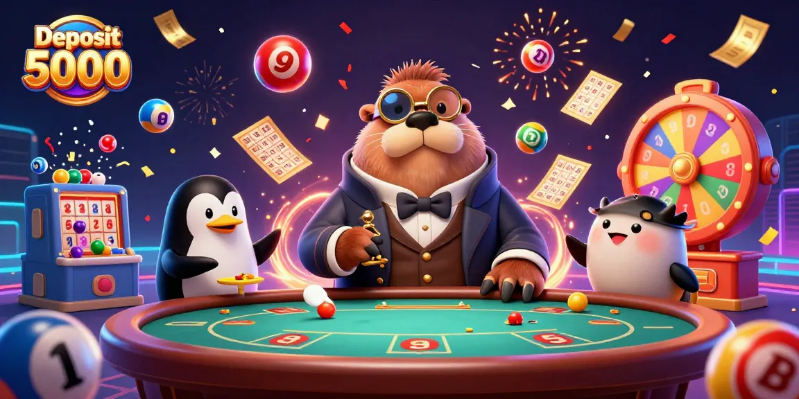 Deposit 5000 memberikan akses fitur menarik dan permainan slot yang menguntungkan dalam ilustrasi kasino.