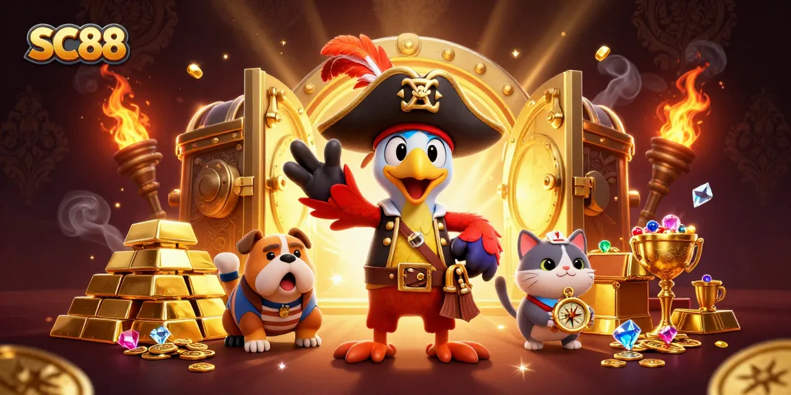 Engage in thrilling experiences with SC88, featuring a vibrant pirate-themed casino adventure.